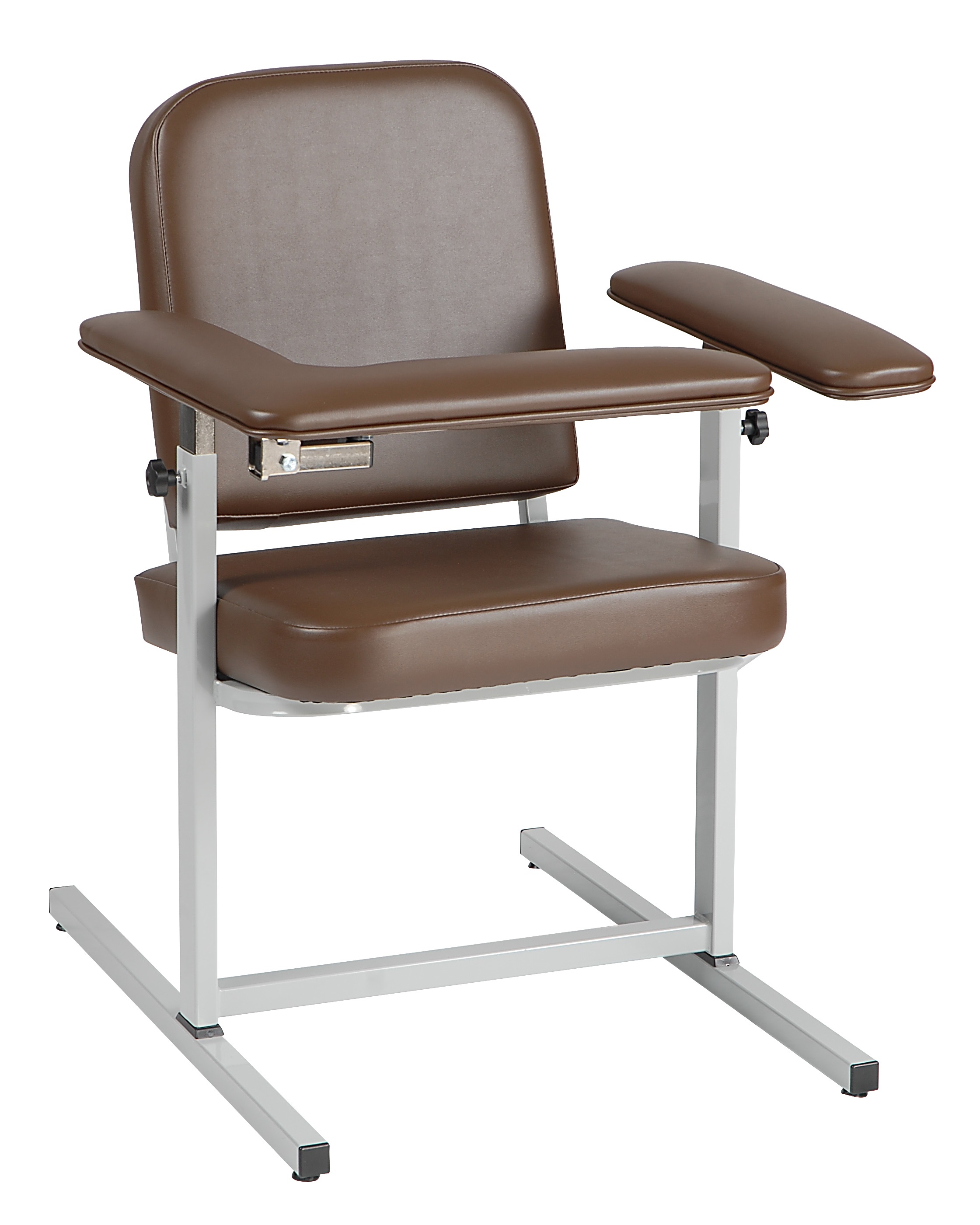 Fully Upholstered Narrow Standard Height Space Saving Blood Draw Chair