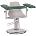 Adjustable Height Blood Draw Chair with Contoured Seat - 1202-LAH