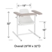 Narrow Standard Height Space Saving Blood Draw Chair with Contoured Seat - 1202-L/N