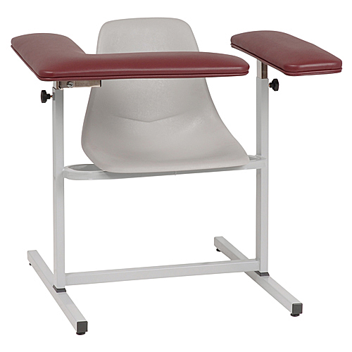 Standard Height Blood Draw Chair with Contoured Seat 