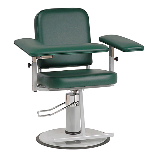 Adjustable Hydraulic Lift Blood Draw Chair with L-Arm 