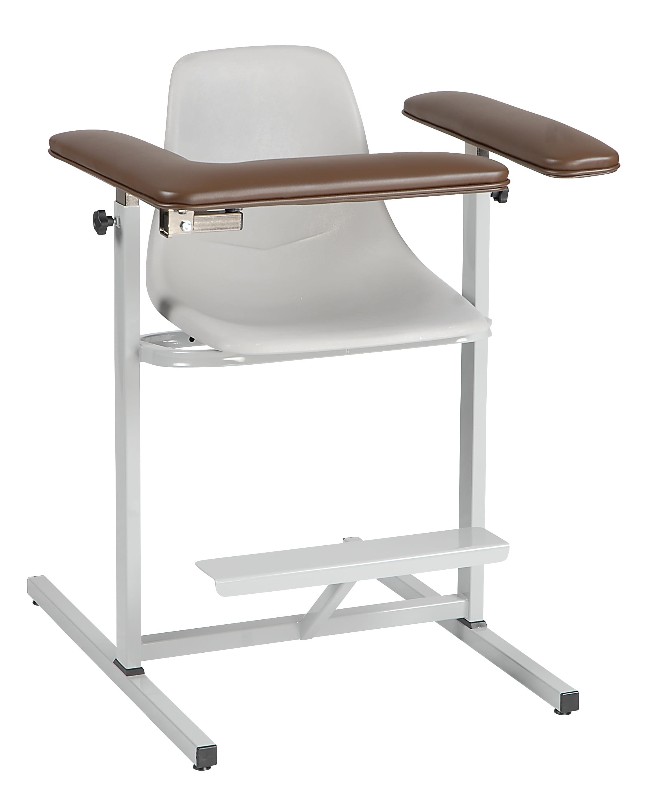 Contoured Seat Narrow Tall Height Space Saving Blood Draw Chair