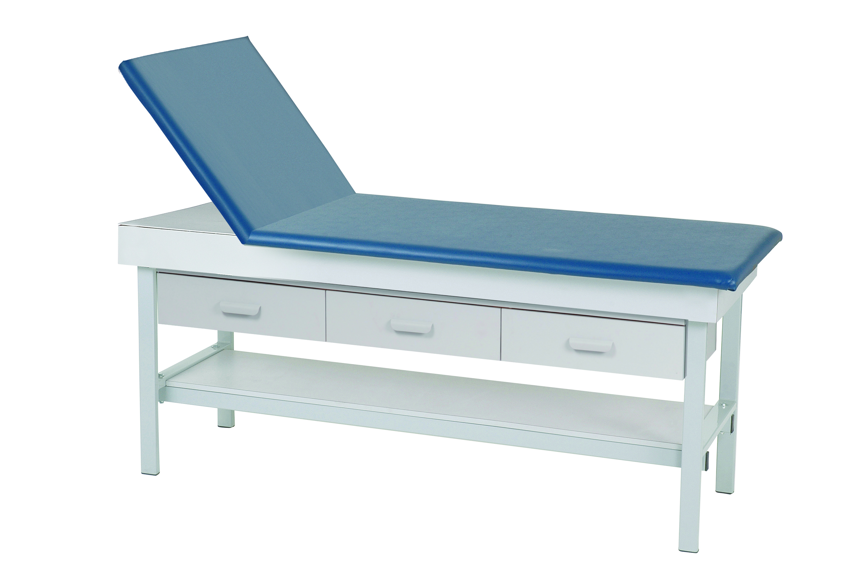 Adjustable Back Exam Table with 3 Drawers 
