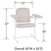 Standard Height Blood Draw Chair - 1202-LU