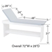 Adjustable Back Exam Table with 2 Drawers - 8020AB-2DW