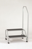 Bariatric 2-Step Stool with Hand Rail 