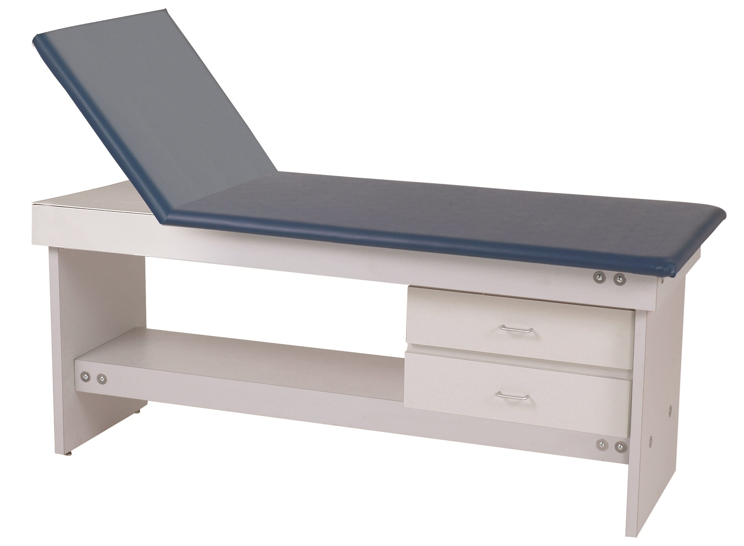 Adjustable Back Exam Table with 2 Drawers treatment tables, exam tables, easy assembly, 