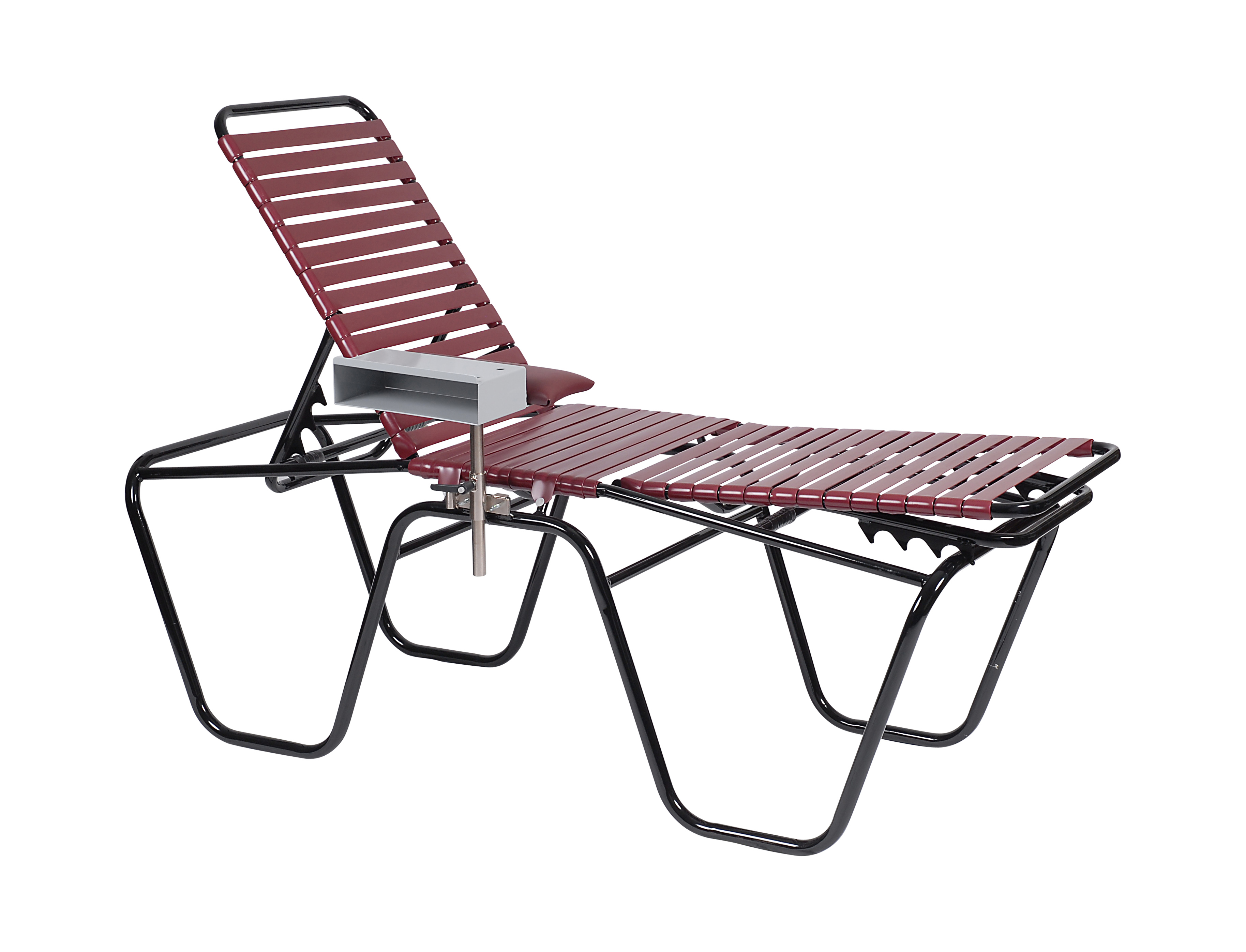 Portable Donor Bed - Burgundy/Black 
