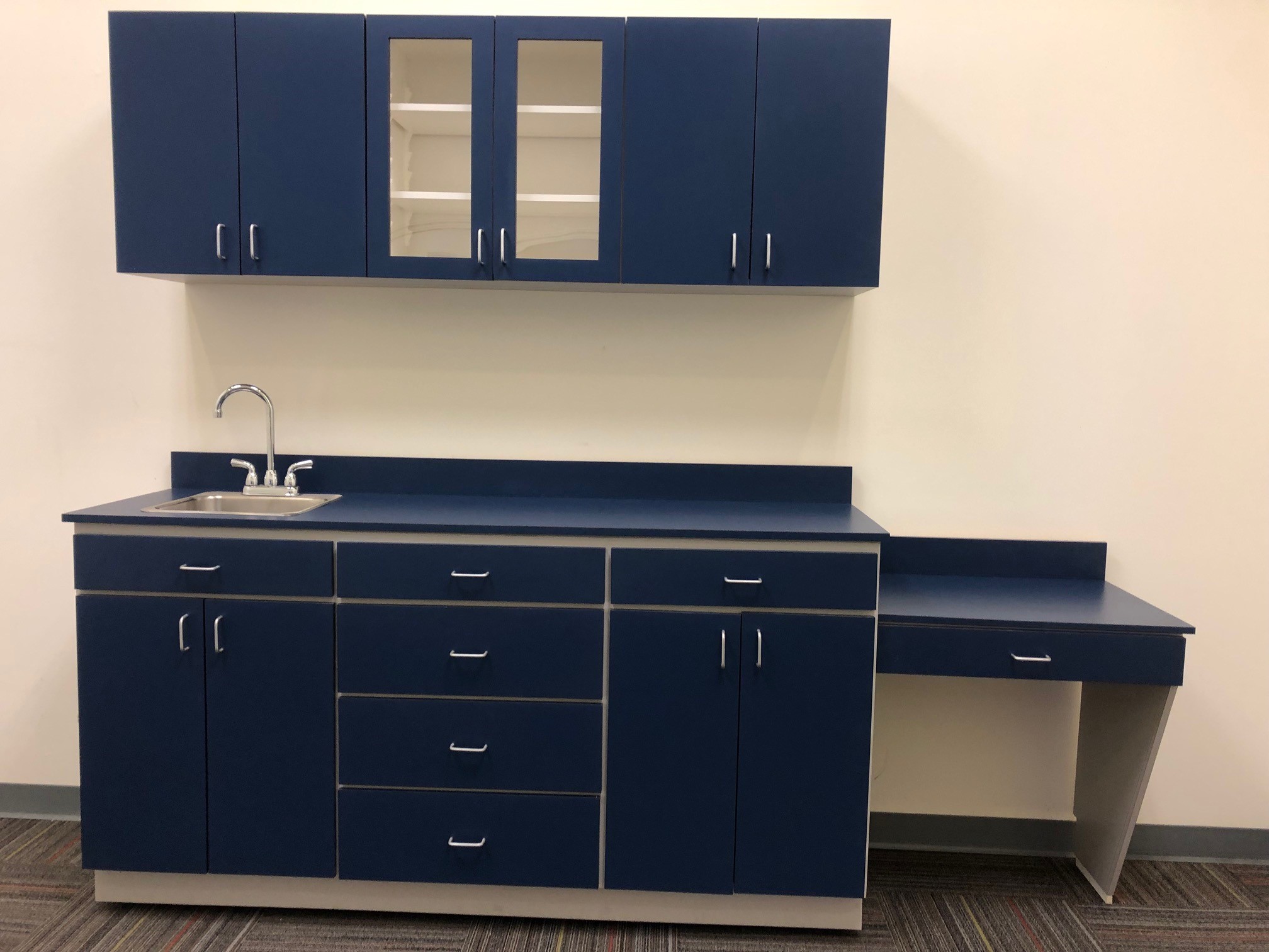 Casework and Modified Cabinet Combo - Dark Blue 
