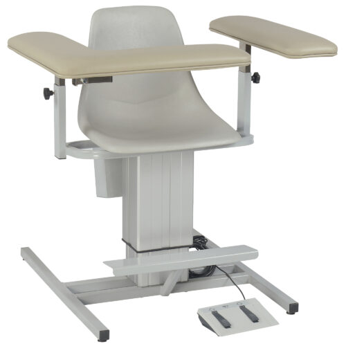 1202-L/AP-IRR Custom Comfort blood draw chair in taupe