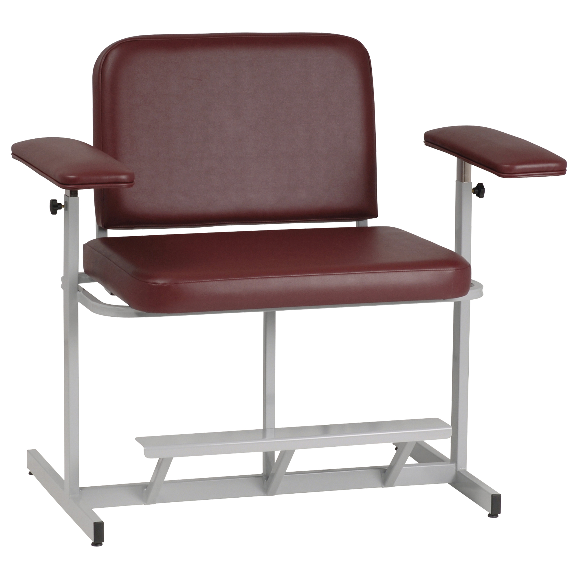 Extra Wide & Tall Blood Draw Chair Fully Upholstered with Footrest