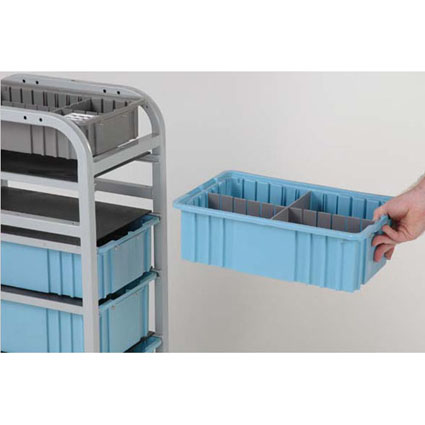 Wide PPE Lockable Supply Cart - Image 2