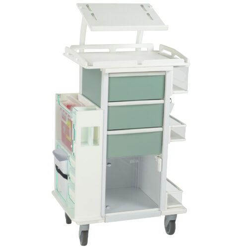 Custom Comfort all purpose storage cart with laptop shelf