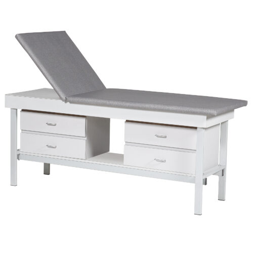 Custom Comfort bariatric adjustable back treatment table with 4 drawers