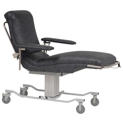 blood donor bed in black