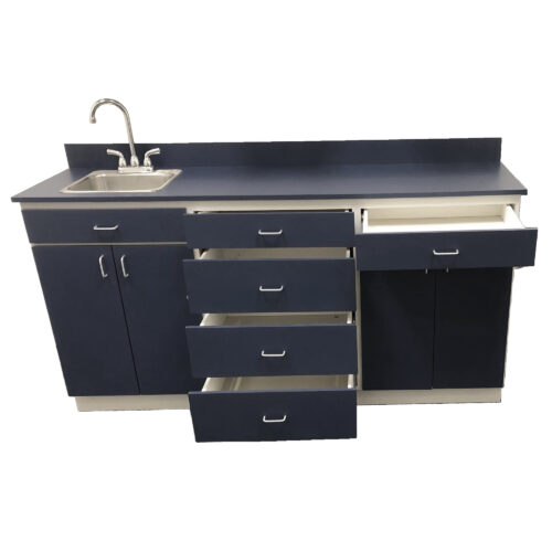 Custom Comfort casework and cabinet combo