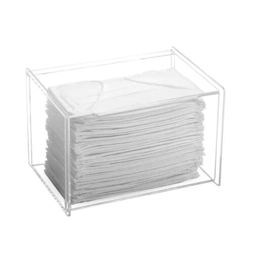 Flat acrylic mask holder