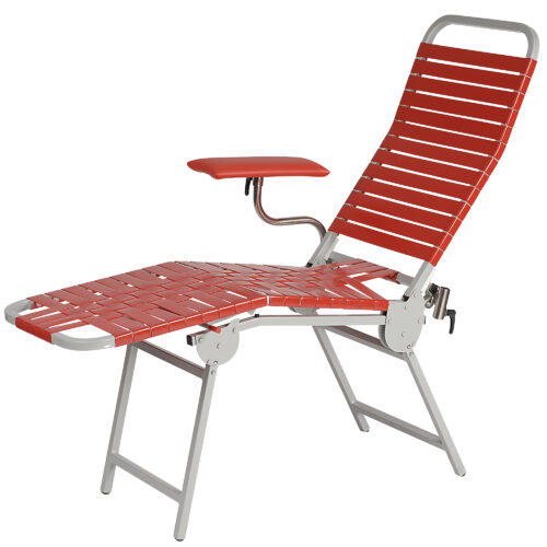 Custom Comfort's donor bed in red