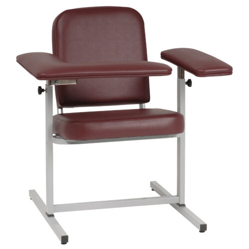 Custom Comfort fully upholstered narrow blood draw chair