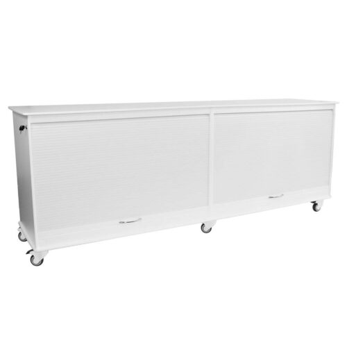 Custom Comfort's lab cart island 8 foot