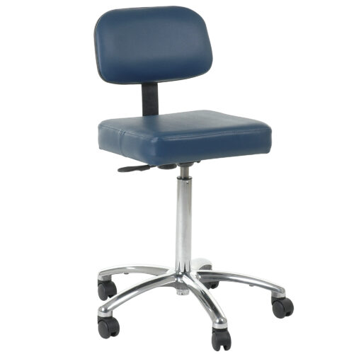 Custom Comfort Medical Stool With Back, No Arms