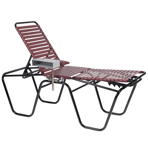 portable donor bed in Burgundy